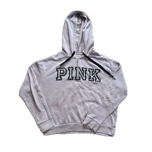PINK Purple Quarter Zip Hoodie